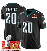 Men & Women & Youth Philadelphia Eagles #20 Brian Dawkins Black 2025 Super Bowl LIX Patch New F.U.S.E. Vapor Limited Stitched Jersey,baseball caps,new era cap wholesale,wholesale hats